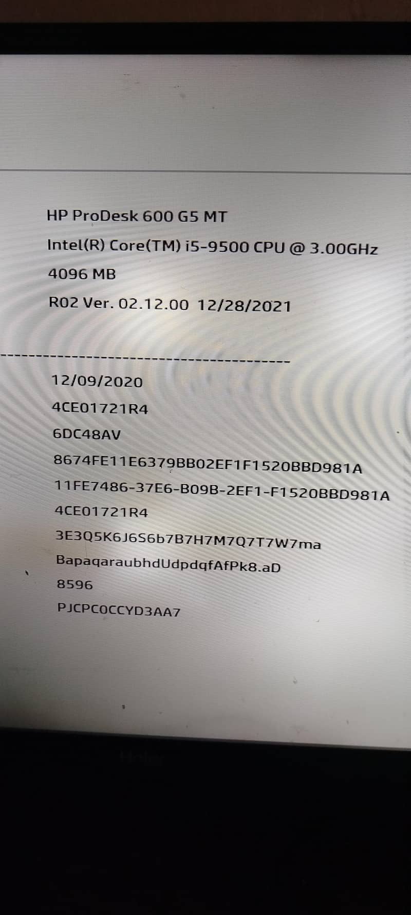 Intel(R) Core(TM) i5-9500 CPU 1
