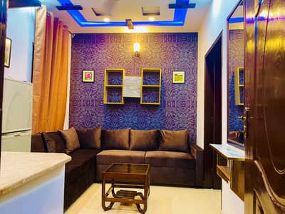 1 Bedroom Fully Furnished Flat Available For Rent Near By Emporium Mall Johar Town Lahore
