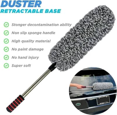 Car duster Microfibre Brush interior exterior scratch free