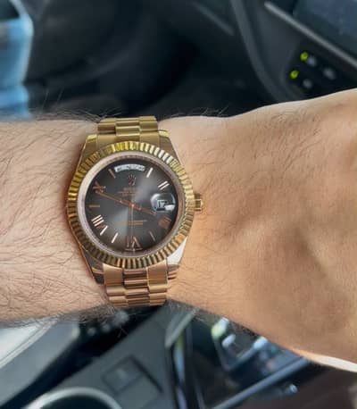Rolex Rose Gold With Ombre Dial