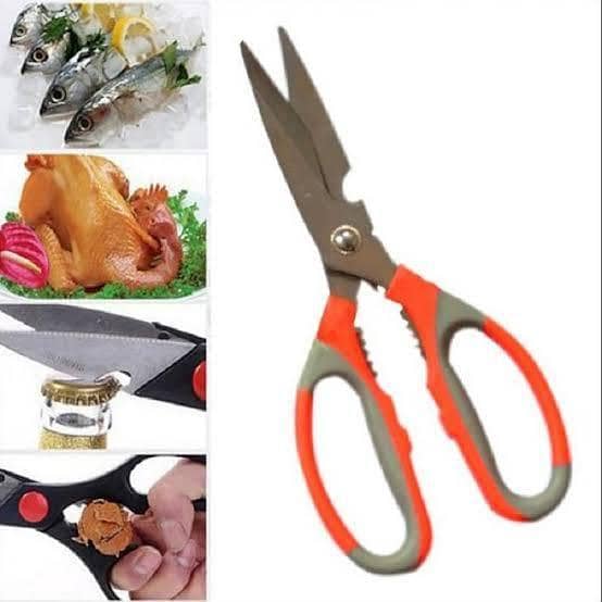 Ultra Sharp Stainless Steel Multi-Purpose Kitchen Shears by Premium - Heavy Duty Kitchen Scissors