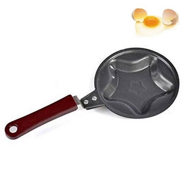Creative Mini Nonstick Egg Frying Pan Set with Heart, Flower, and Star Shapes for Fun Cooking