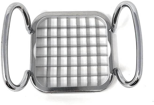 Stainless Steel Heavy Duty French Fry Cutter with Handles for Perfectly Cut Fries and Vegetables
