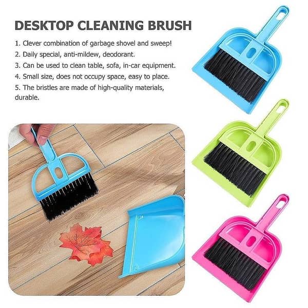 Mini Dustpan and Brush Set for Home Cleaning, Sofa, Car, and Pet Care