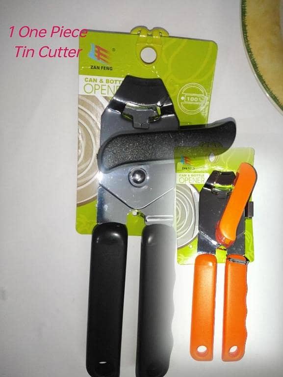 Stainless Steel Tin Cutter and Bottle Opener for Easy Can Lid Removal