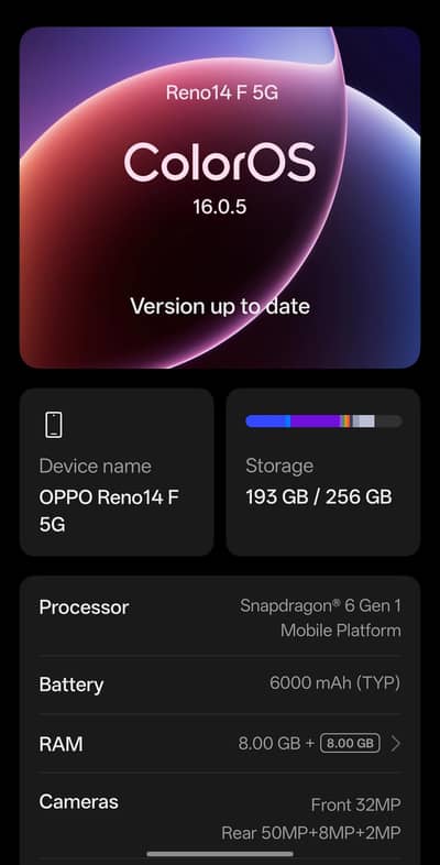 OPPO Reno 14f 5G Green