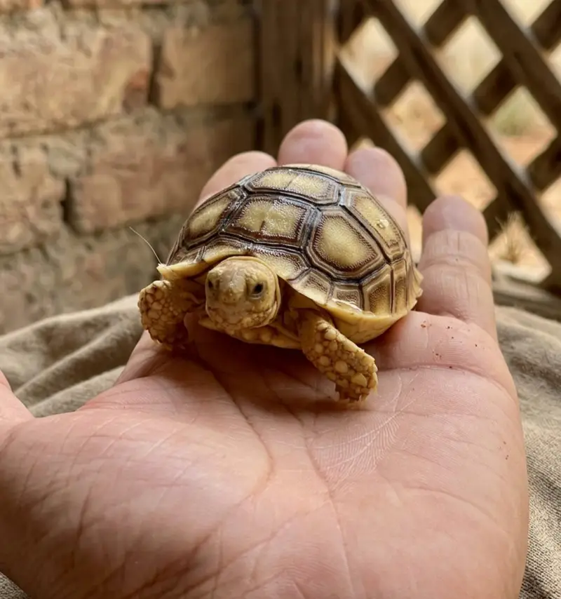 Baby Sulcata Tortoise For Sale - Healthy & Active — photo 2