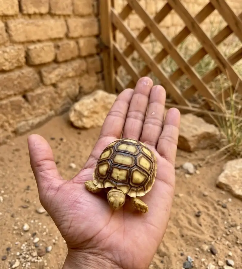 Baby Sulcata Tortoise For Sale - Healthy & Active — photo 3