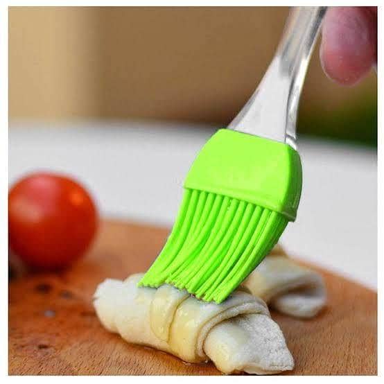 Silicone Flat Pastry Brush by Kitchen - Multipurpose Oil Cooking Brush for Grilling, Tandoor, and BBQ (Assorted Colors)