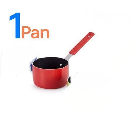 3 Quart Nonstick Sauce Pan without Lid for Cooking, Small Sauce Pot in Pure Aluminum with Comfortable Grip Handles