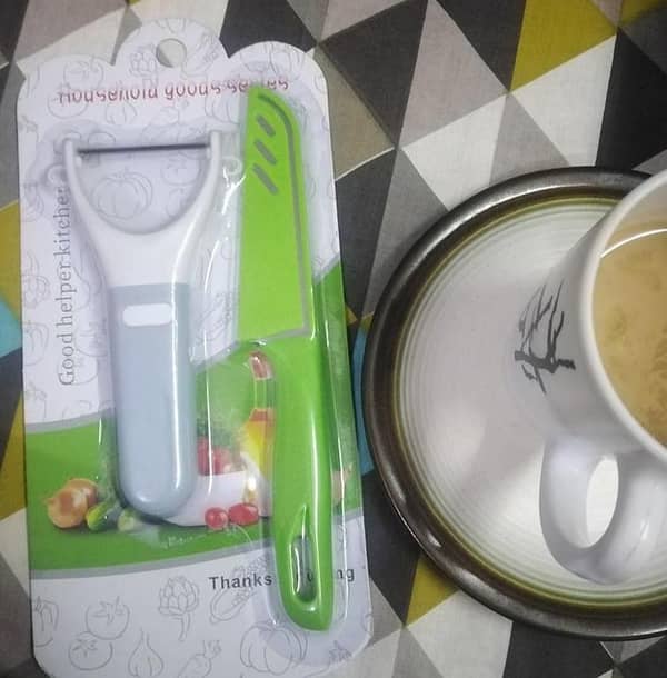 Stainless Steel Kitchen Knife Set with Y-Shaped Fruit Peeler and Paring Knife for Fruits and Vegetables