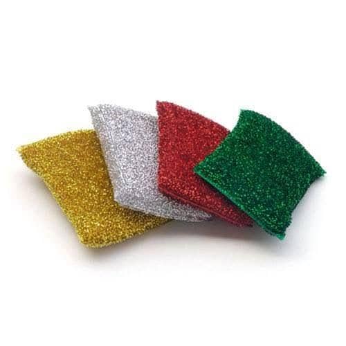 Set of 4 Reusable Kitchen Foam Scrub Pads for Dishwashing, Effective Cleaning Tool for Pots, Pans, and Sinks