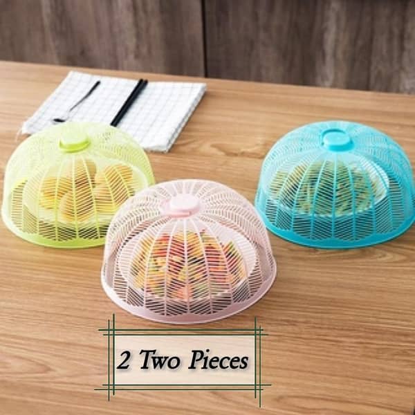 Eco-friendly Round Food Cover, 25CM Diameter, Insect-proof Table Cover for Kitchen and Outdoor Use, Available in Three Colors