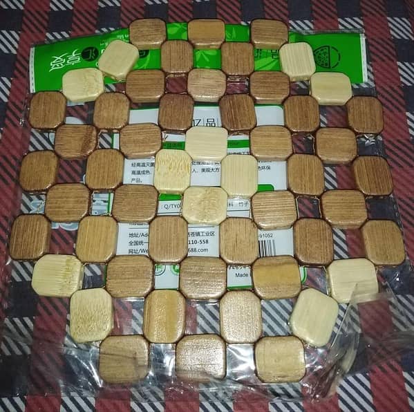 Bamboo Wood Coaster Mat for Tea, Hot Pots, Dishes, and Bowls - Heavy Duty Octagon Table Placemat for Kitchen Decor
