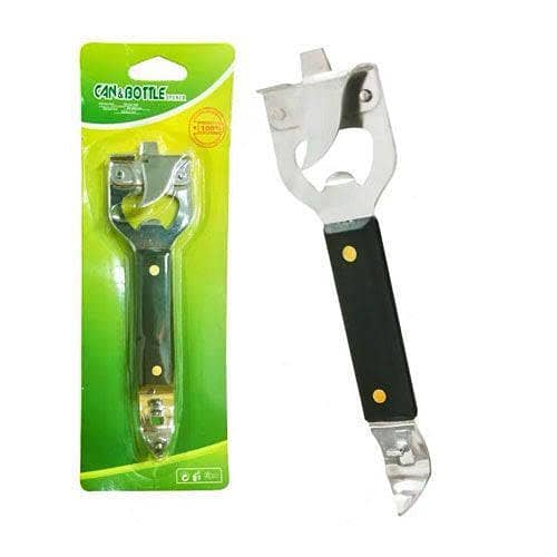 Multifunctional Stainless Steel Bottle and Jar Opener for Kitchen Use