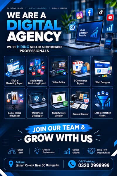We are agency,Grow with us