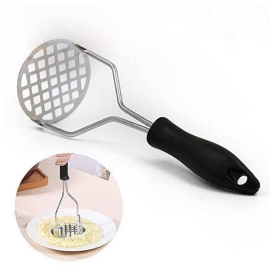 Stainless Steel Masher for Potatoes, Vegetables, and Fruits