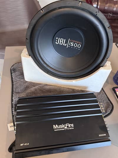 JBL subwoofer/ musicfire amp