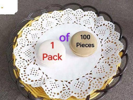 Bulk Round Lace Doilies Paper for Table Decoration - 6.5’’ Disposable Paper Placements for Cakes and Desserts