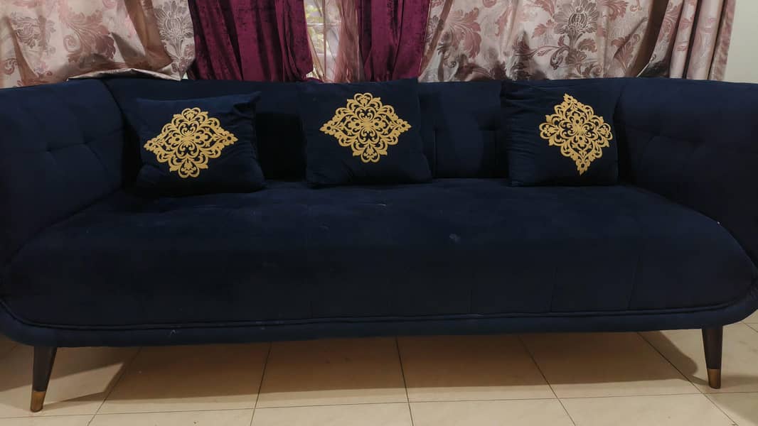 Royal blue Sofa Set 2