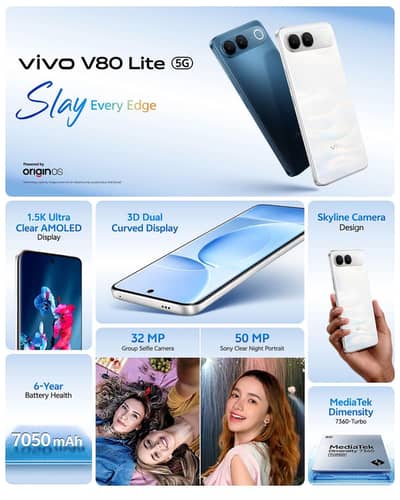 vivo v80 lite 8/256 just box open newly launched