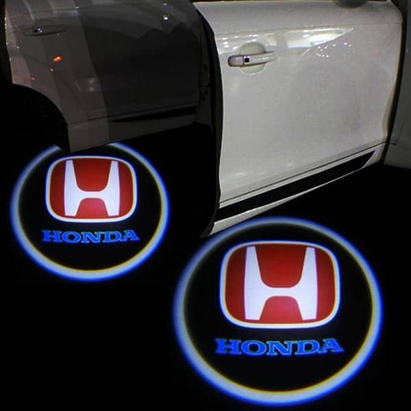 2pcs Car Door Logo Projection Light Honda
