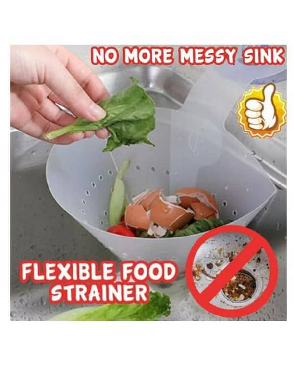 Self-Standing Foldable Sink Stopper and Kitchen Filter Device