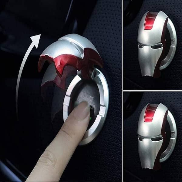 Hot Trend Product Ironman Car Engine Ignition Start Stop Button Universal Protective Cover