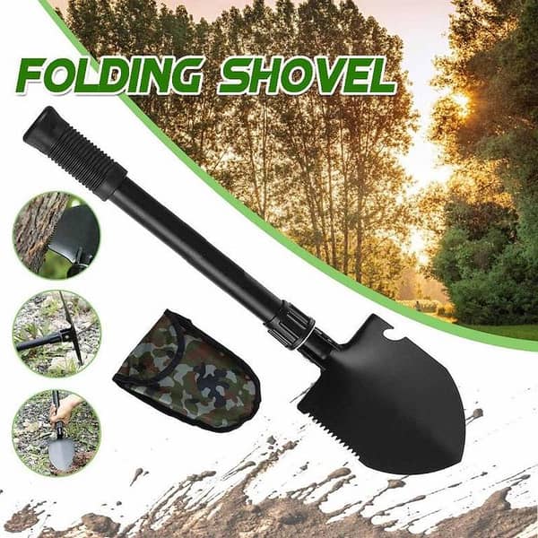 Trumpet Multifunctional Folding Shovel for Outdoor Activities