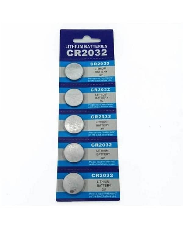 5-Pack CR2032 3V Lithium Button Cell Batteries for Watches and Clocks