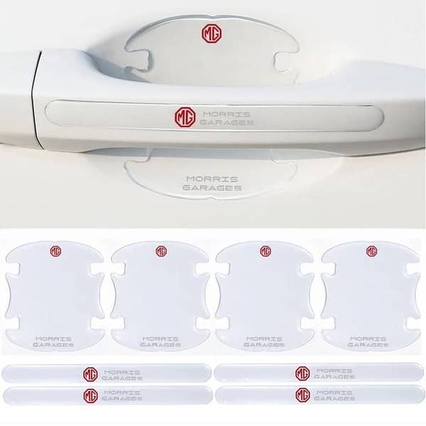 8 Pcs Car Door Handle Door Bowl Protector Transparent Stickers For MG