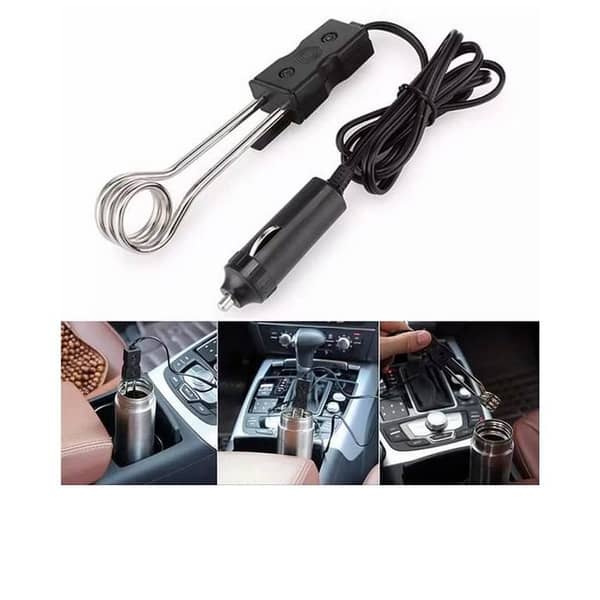 Portable Safe 12V Car Immersion Heater Auto Electric Tea Coffee Water Heater(12V)