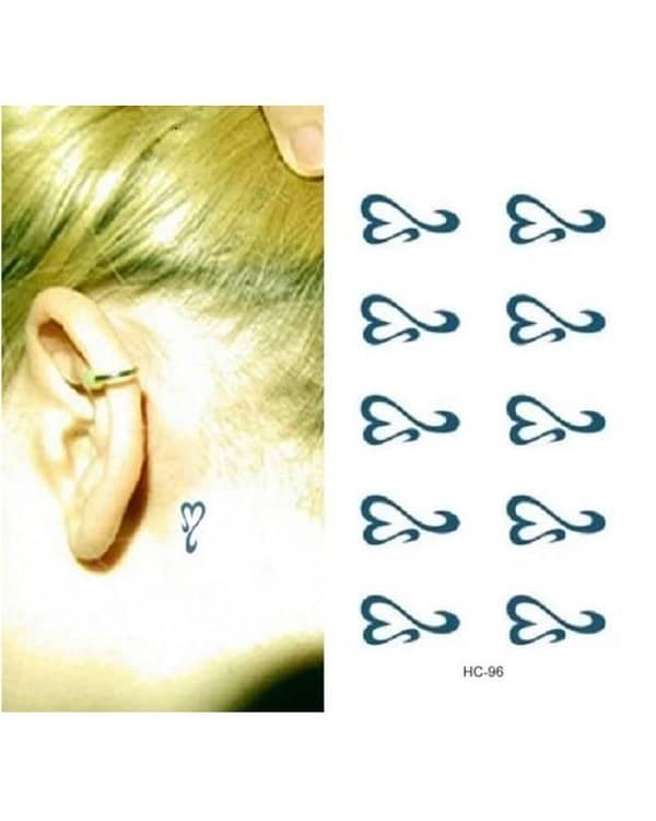 Faux Tattoo with WaterProof Temporary Love Totem Design