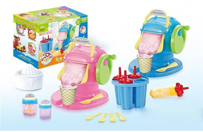 3-in-1 DIY Ice Cream and Juice Machine Toy for Girls