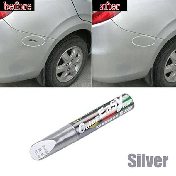 Universal Car Scratch Repair Paint Pen - Touch Up Maintenance Tool in Silver