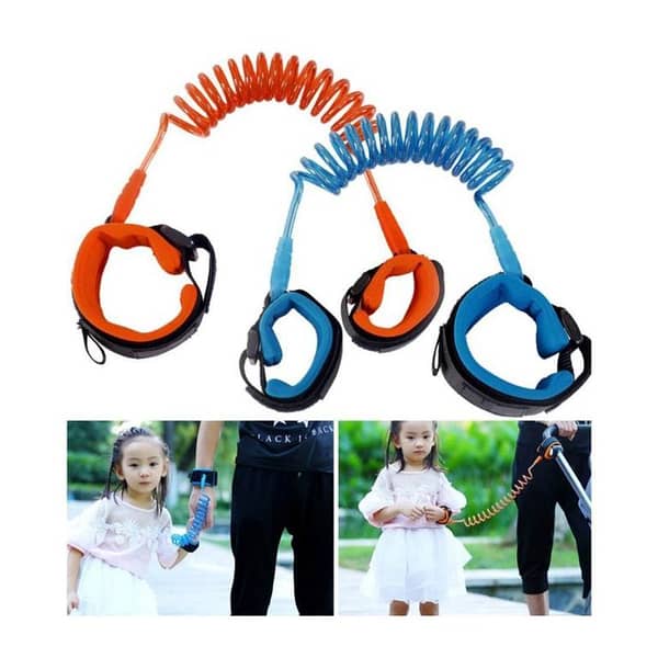 Child Safety Strap Bracelet - Anti-Lost Wrist Link for Kids - Blue