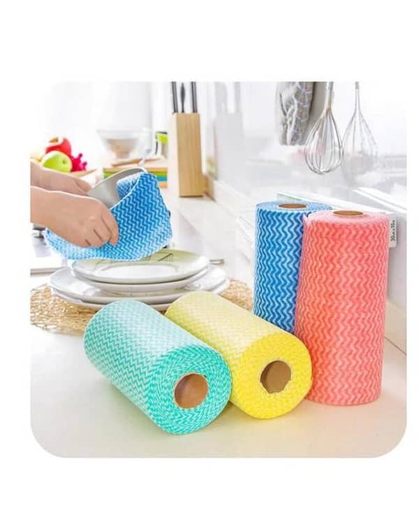 Reusable Multi-Colored Kitchen Cleaning Wipes for Various Uses