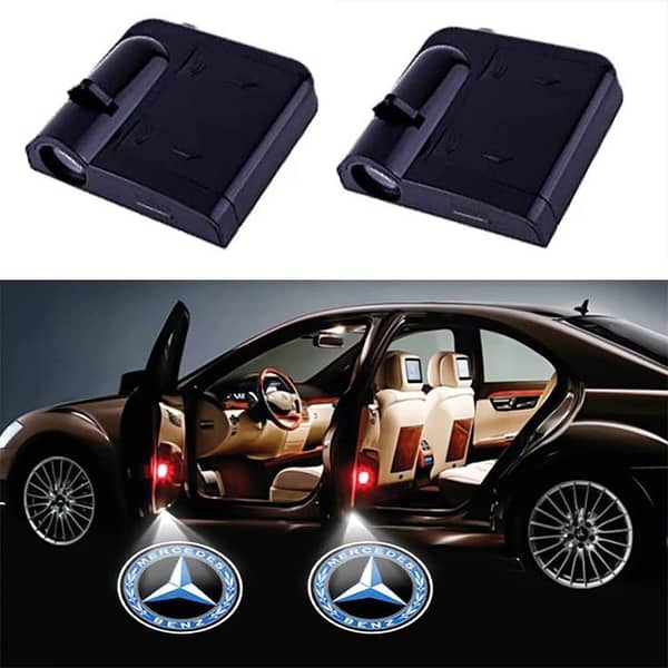 2pcs Car Door Logo Projection Light Mercedes