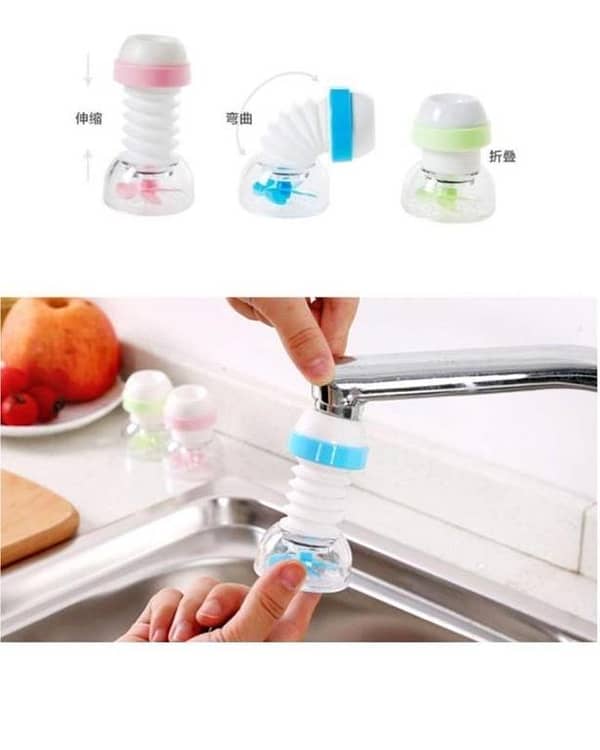 360° Rotating Water Saver Tap Aerators - Faucet Swivel Adapter Filter in Blue