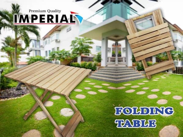 Square Folding Coffee Table - Beach Wood