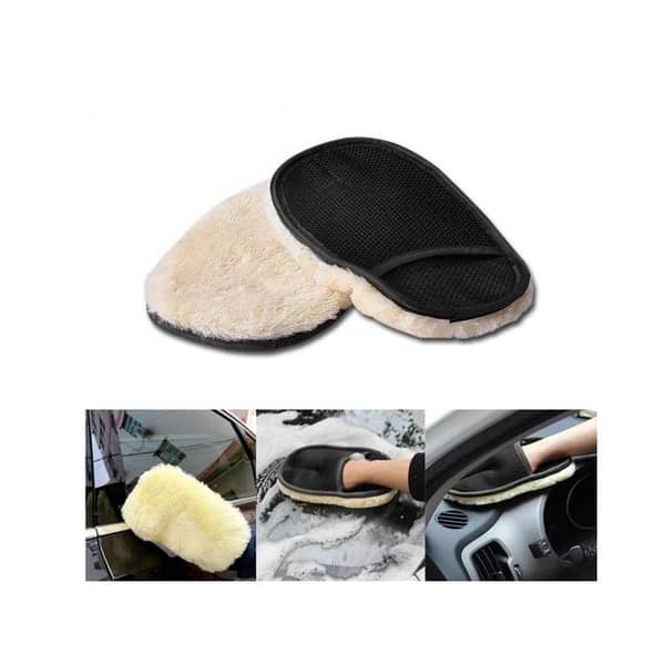 Soft Wool Car Cleaning Microfiber Glove.
