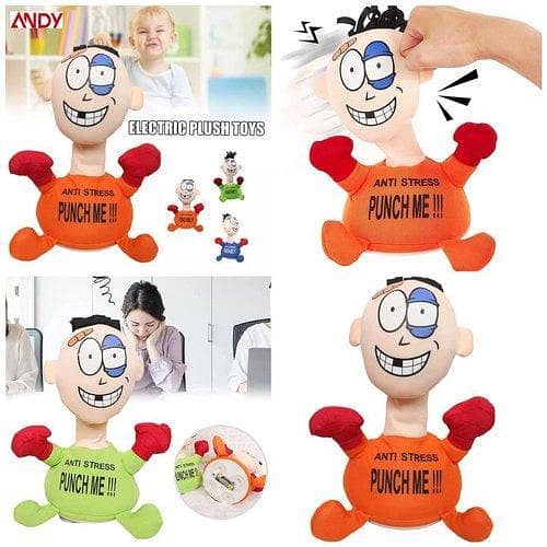 Punch Me Electric Plush Vent Toy for Kids - Stress Relief and Comfort
