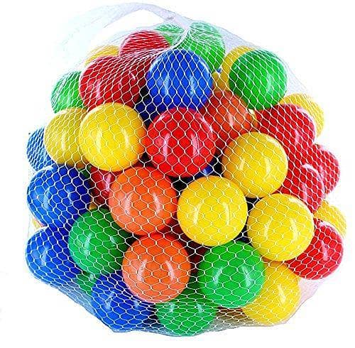 Multicolor Plastic Balls for Kids Without Edges - Set of 50