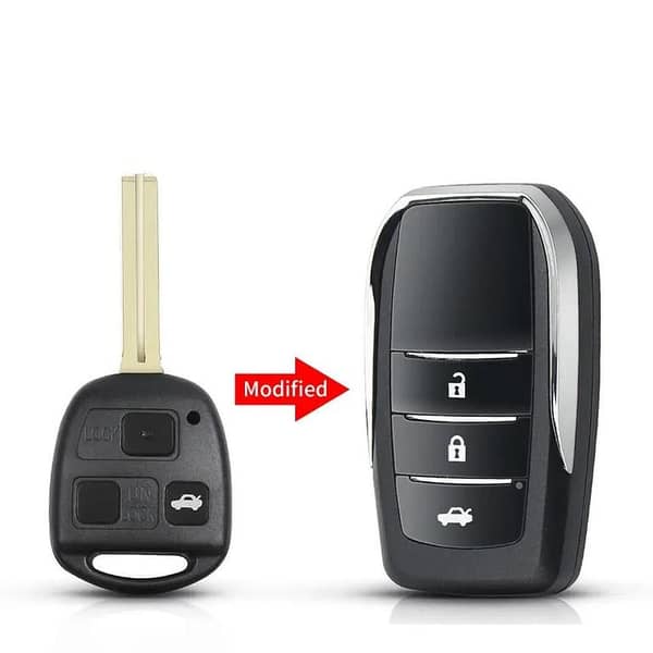 Modified Flip Car Key Shell Case For Lexus Es Rx Lx Gs IS200 RX300 RX350 ES300 ES330 LS400 SC430 GX470 GX460 For Toyota