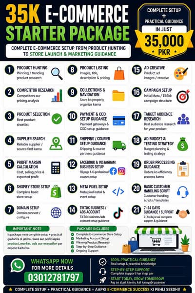 Start your E commerce business