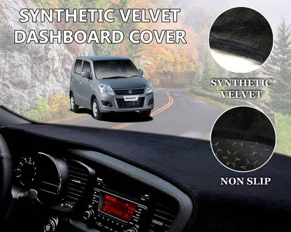 Suzuki Wagonr Velvet Dashboard Cover | Non Slip | Double Layer | Heat Proof