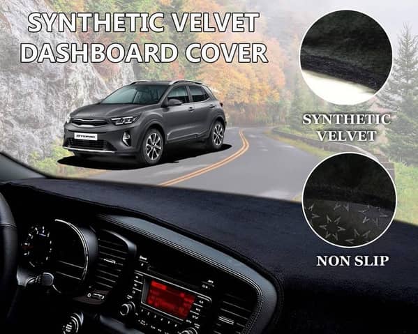 Kia Stonic Velvet Dashboard Cover | Non Slip | Double Layer | Heat Proof