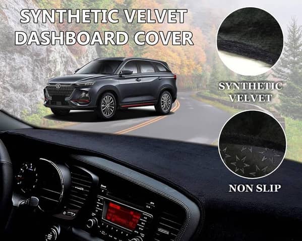 Changan Oshan X7 Velvet Dashboard Cover | Non Slip | Double Layer | Heat Proof
