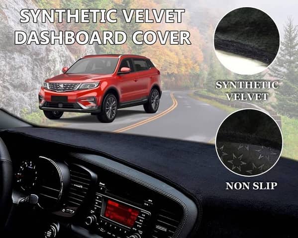Proton X70 Velvet Dashboard Cover | Non Slip | Double Layer | Heat Proof