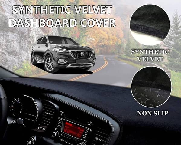 MG HS Velvet Dashboard Cover | Non Slip | Double Layer | Heat Proof